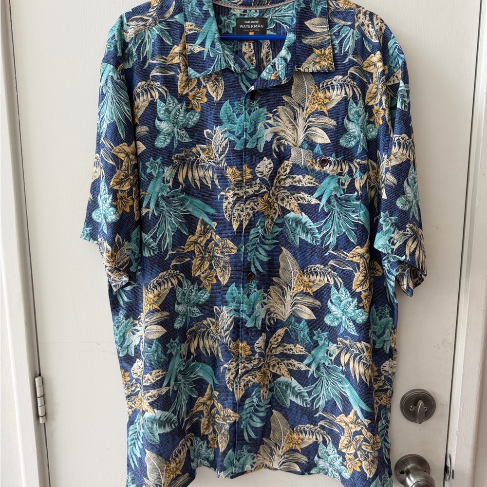 Quiksilver waterman collection comfort fit xxl Hawaiian shirt